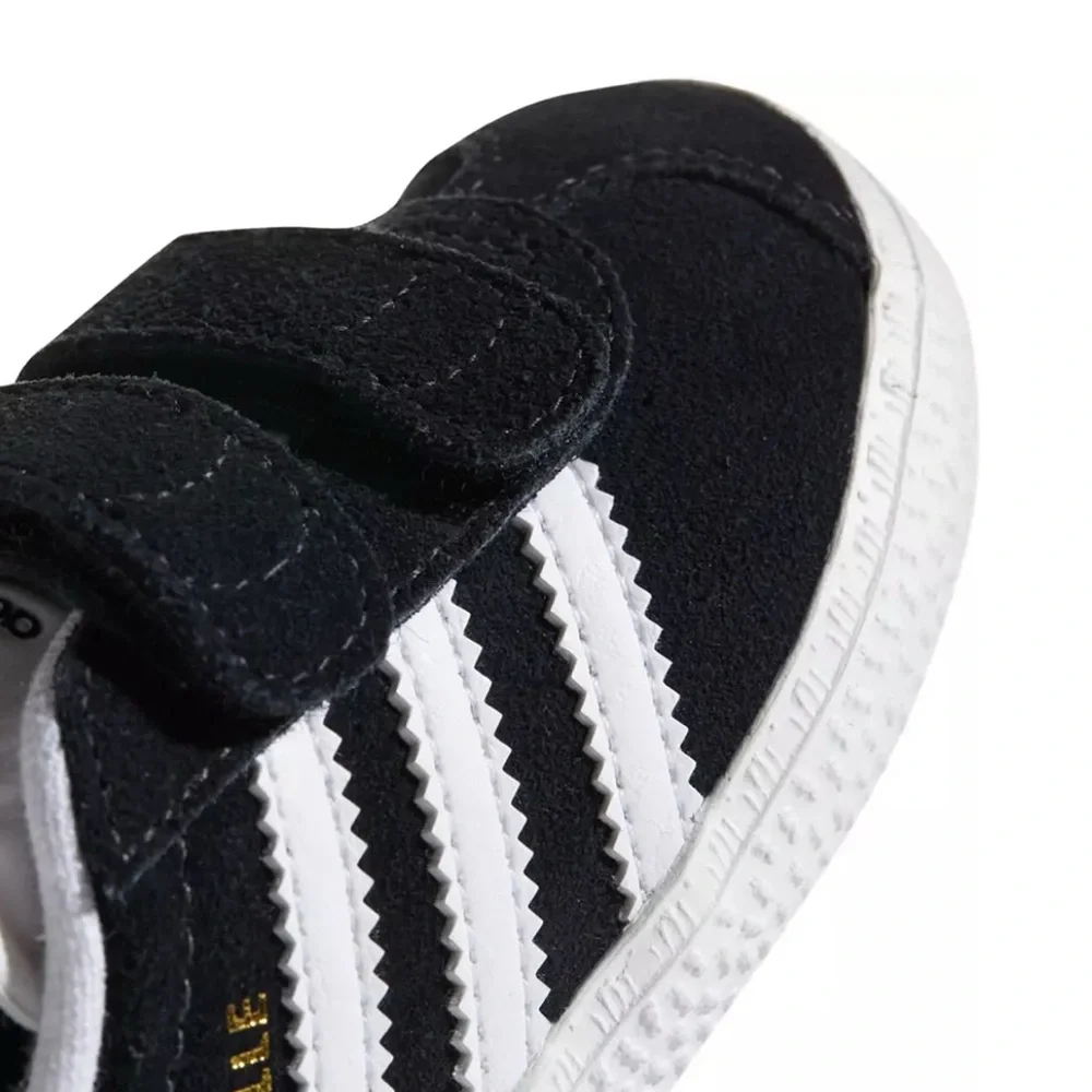 Adidas Gazelle CF I Baby Size 4K Black/White Sneakers  Velcro  •New With Tags•